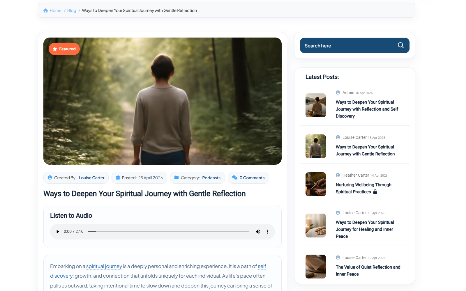 Blogs showcase